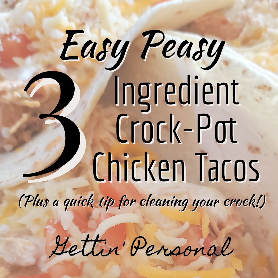 The EASIEST {3 Ingredient} Crock-Pot Chicken for Tacos!