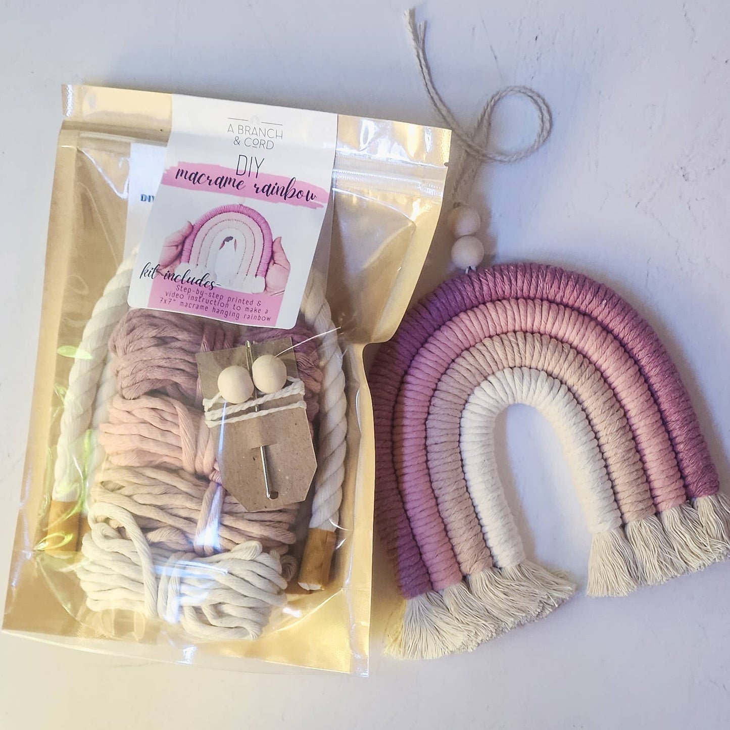 DIY Macrame Rainbow Kit - Olive