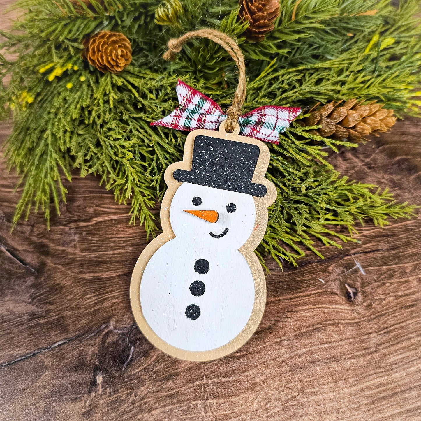DIY Kit Iced Snowman Cookie Ornament