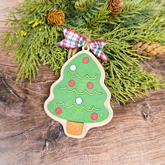 DIY Kit Iced Tree Cookie Ornament