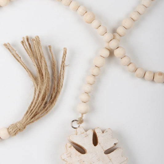 Beaded Garland - Snowflake