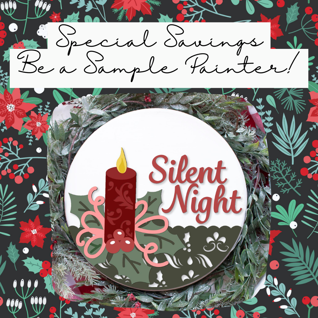 DIY Silent Night Candle Door Hanger