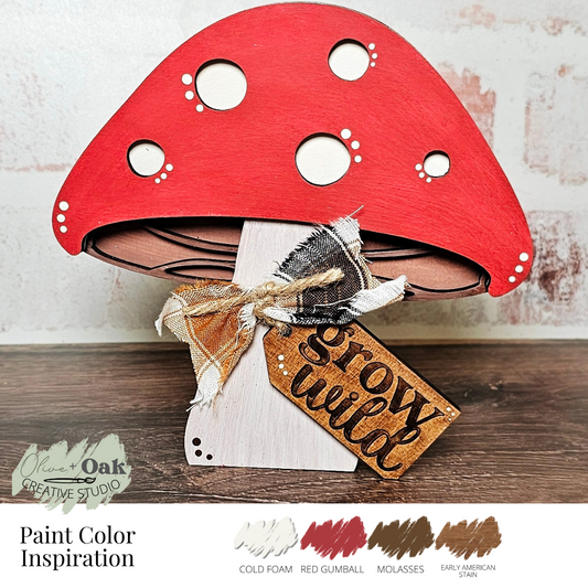 DIY Chunky Grow Wild Toadstool Shelf Sitter
