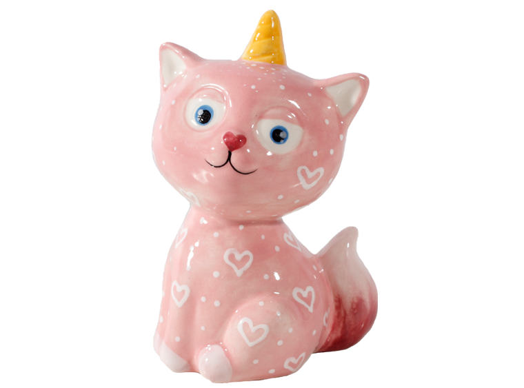 DIY Ceramic - Chloe the Caticorn Party Pal