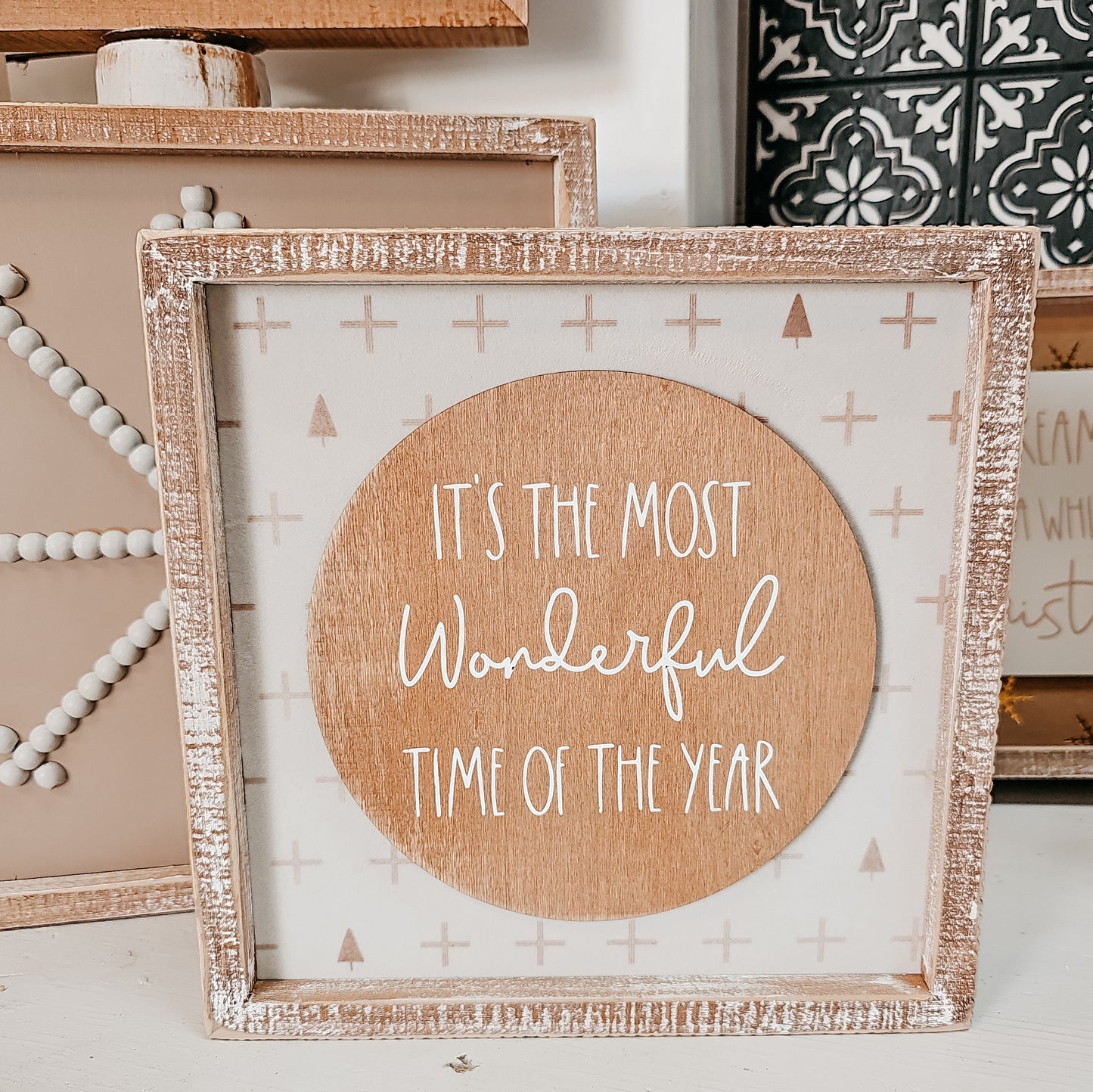 Wonderful Framed Sign