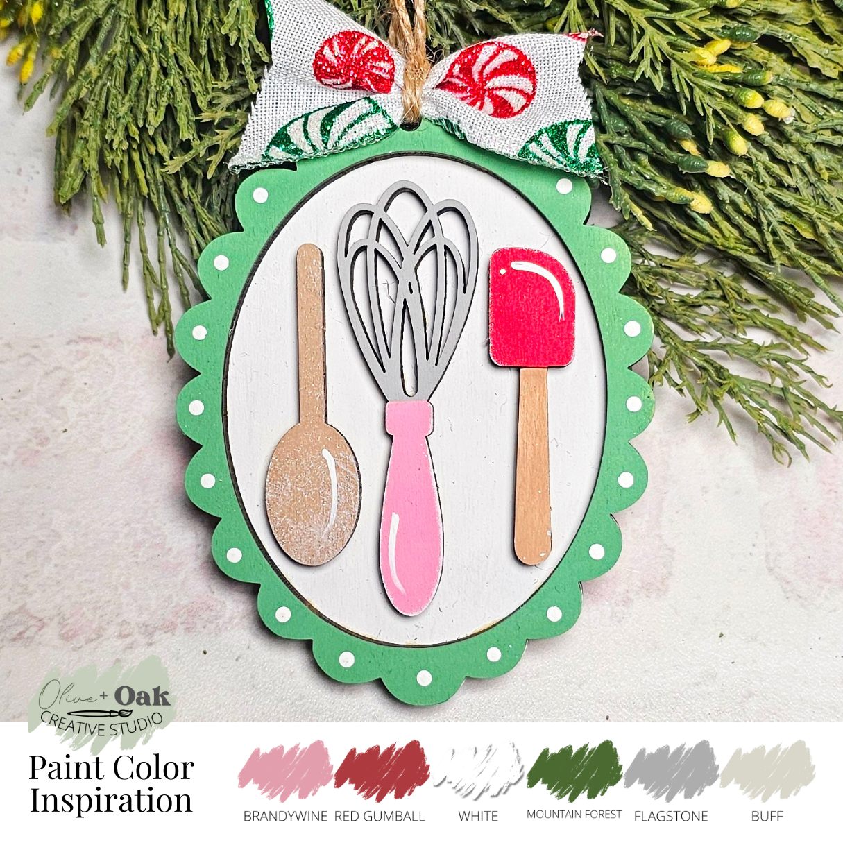 DIY Baking Tools Oval Ornament