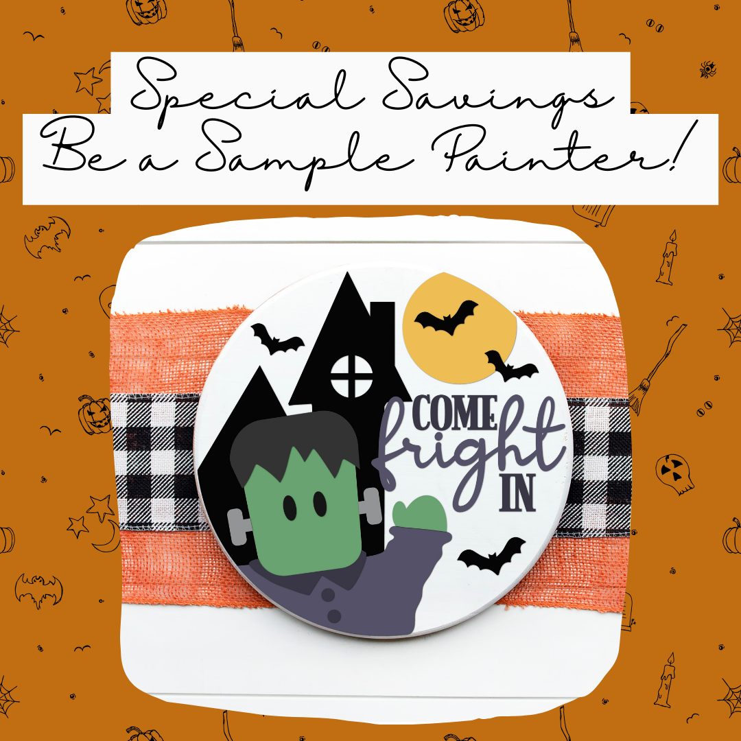 DIY Come Fright In Frankie Door Hanger