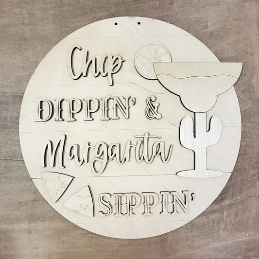 DIY Margarita Sippin' Door Hanger