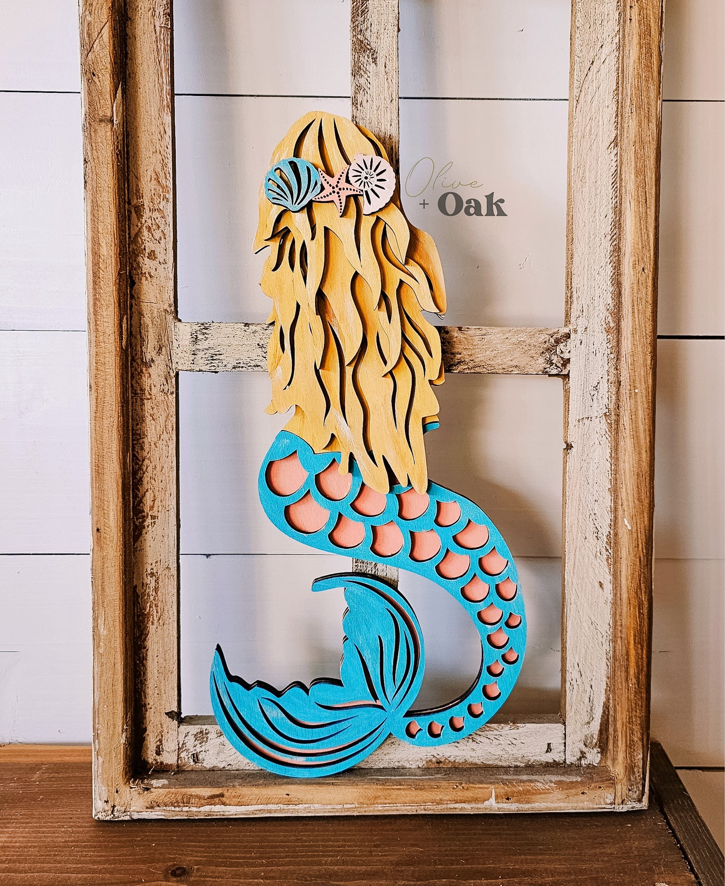DIY Layered Mermaid Wall Decor