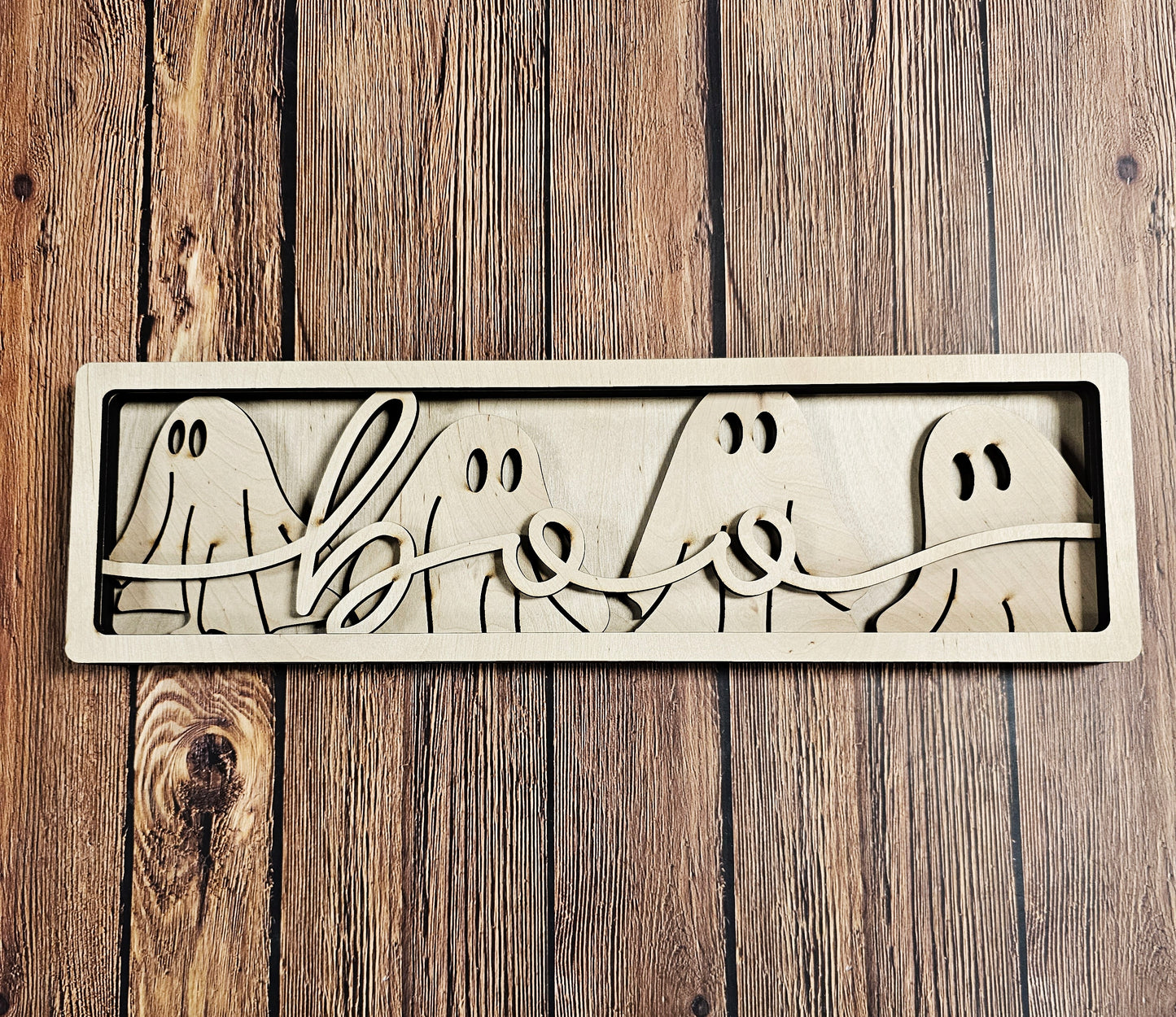 DIY Boo Ghosts Chunky Shelf Sitter