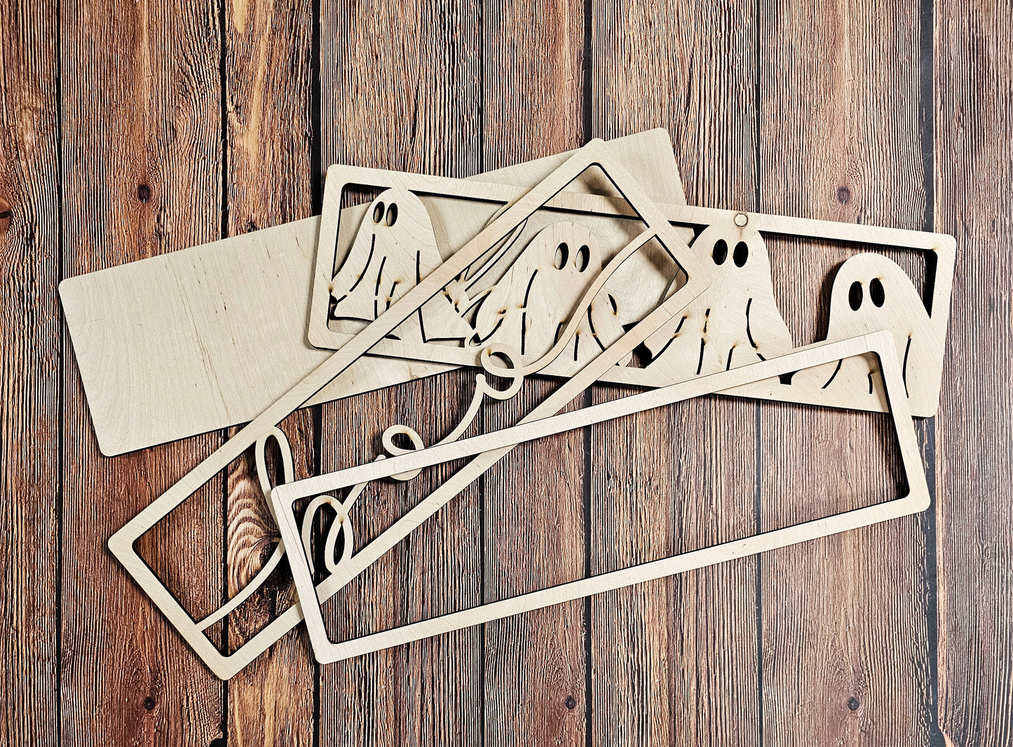 DIY Boo Ghosts Chunky Shelf Sitter