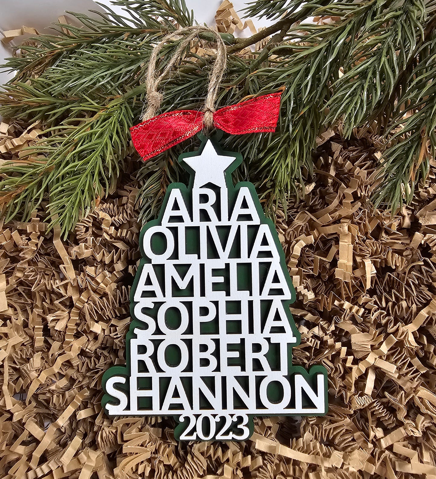 Personalized Family Tree Ornament