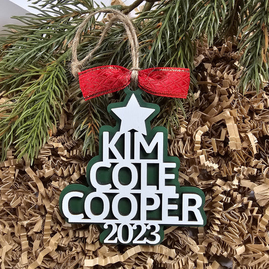 Personalized Family Tree Ornament