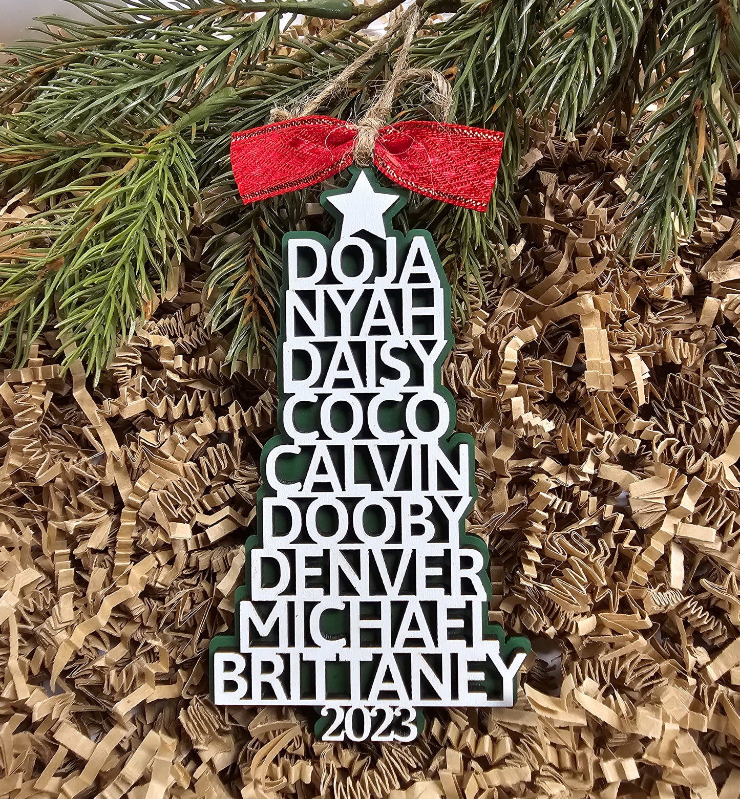 Personalized Family Tree Ornament