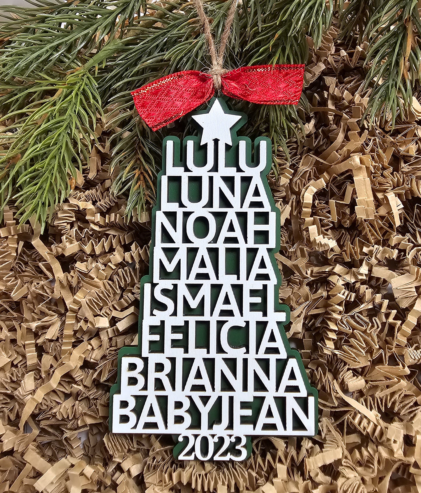 Personalized Family Tree Ornament