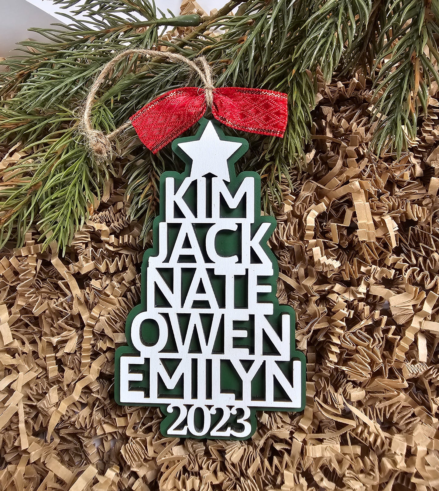 Personalized Family Tree Ornament