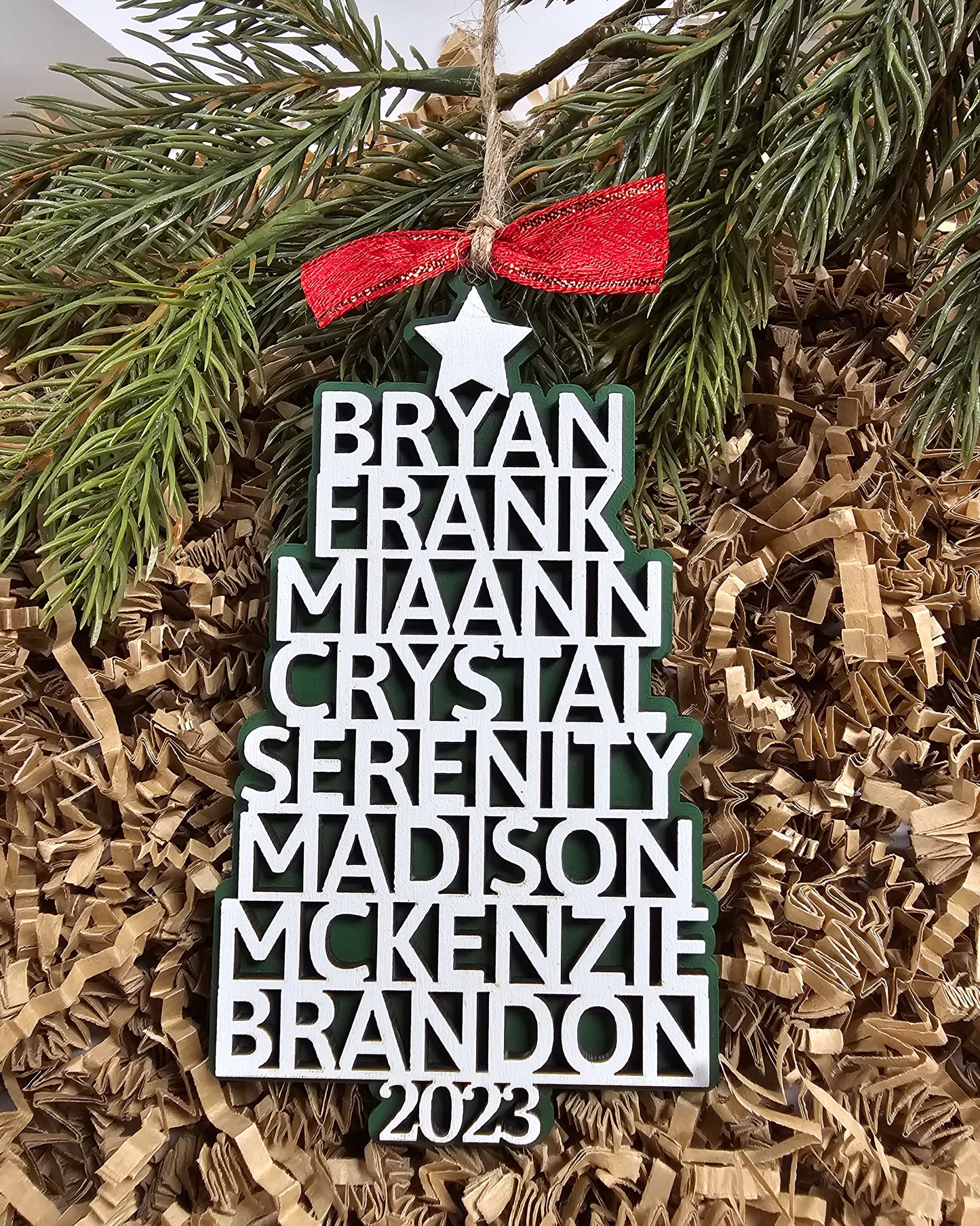 Personalized Family Tree Ornament