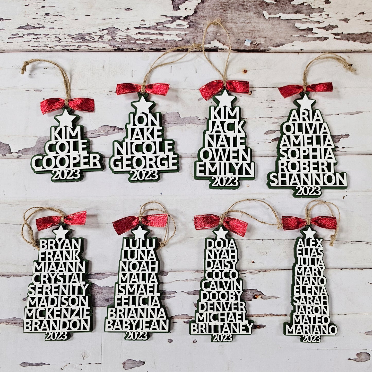 Personalized Family Tree Ornament