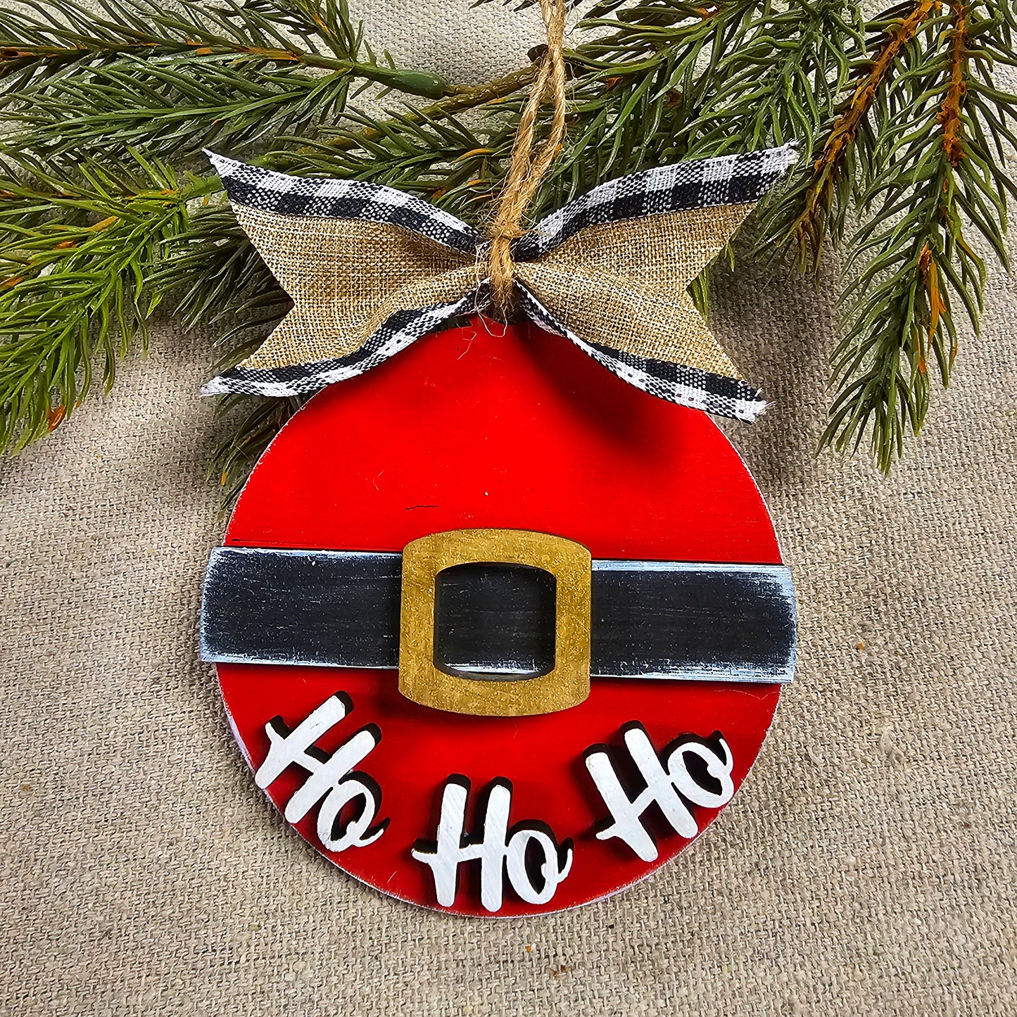 DIY Kit Santa Belt Ho Ho Ho Ornament