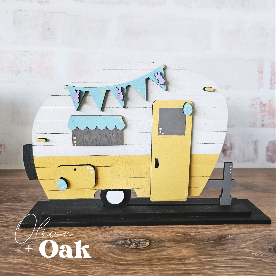 DIY Easter Camper Shelf Sitter