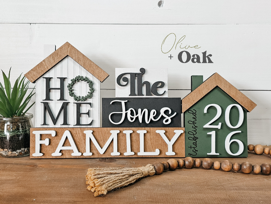 DIY Personalized Family Shelf Sitter