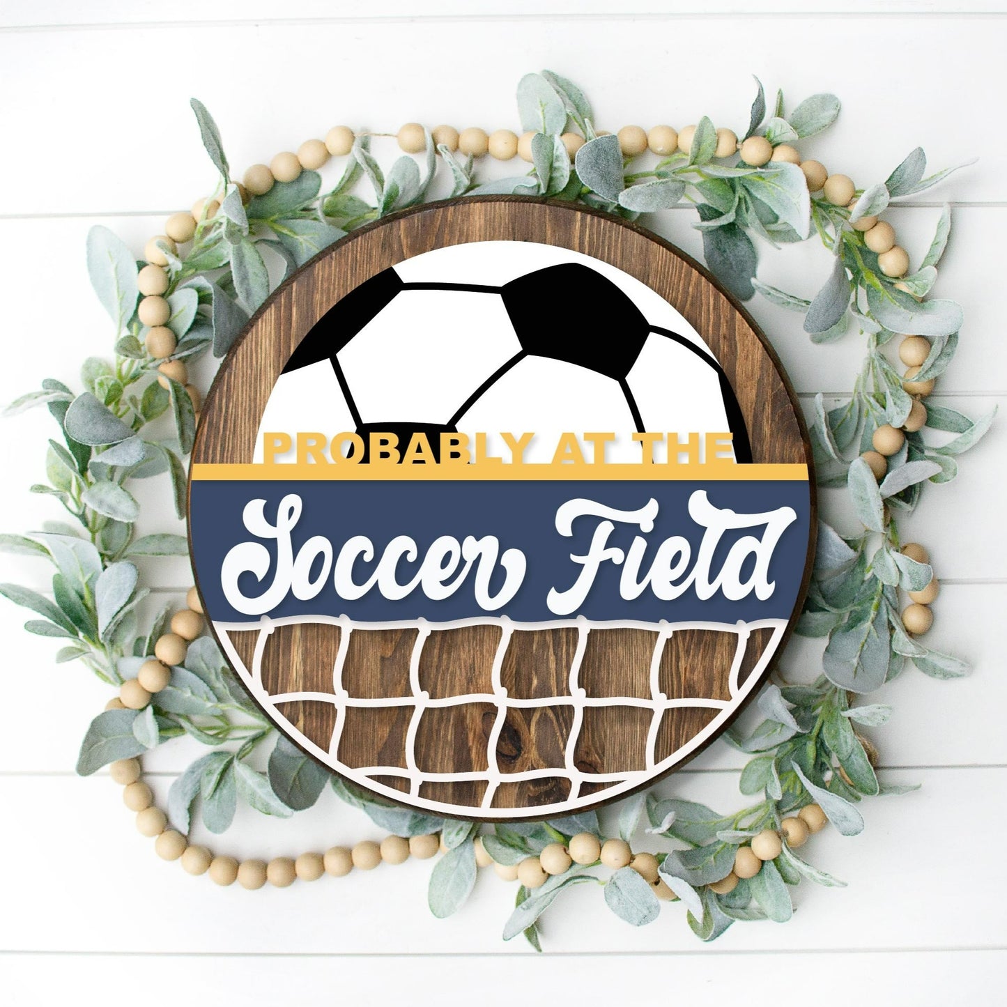 DIY At the Soccer Field Door Hanger