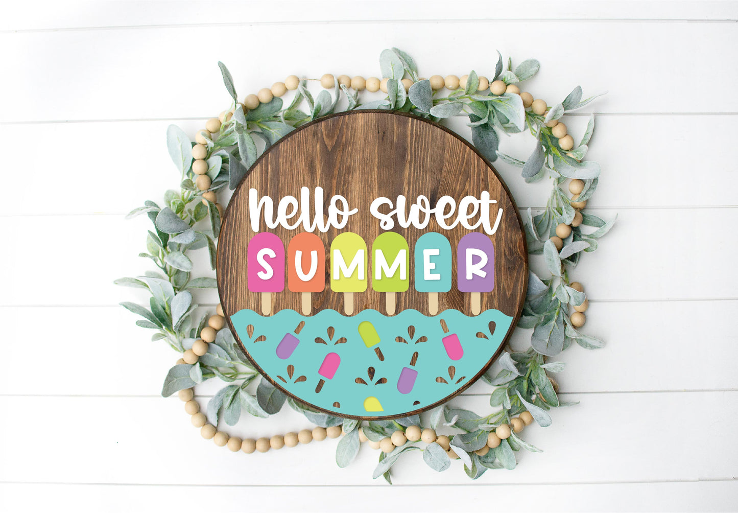 DIY Hello Sweet Summer Door Hanger