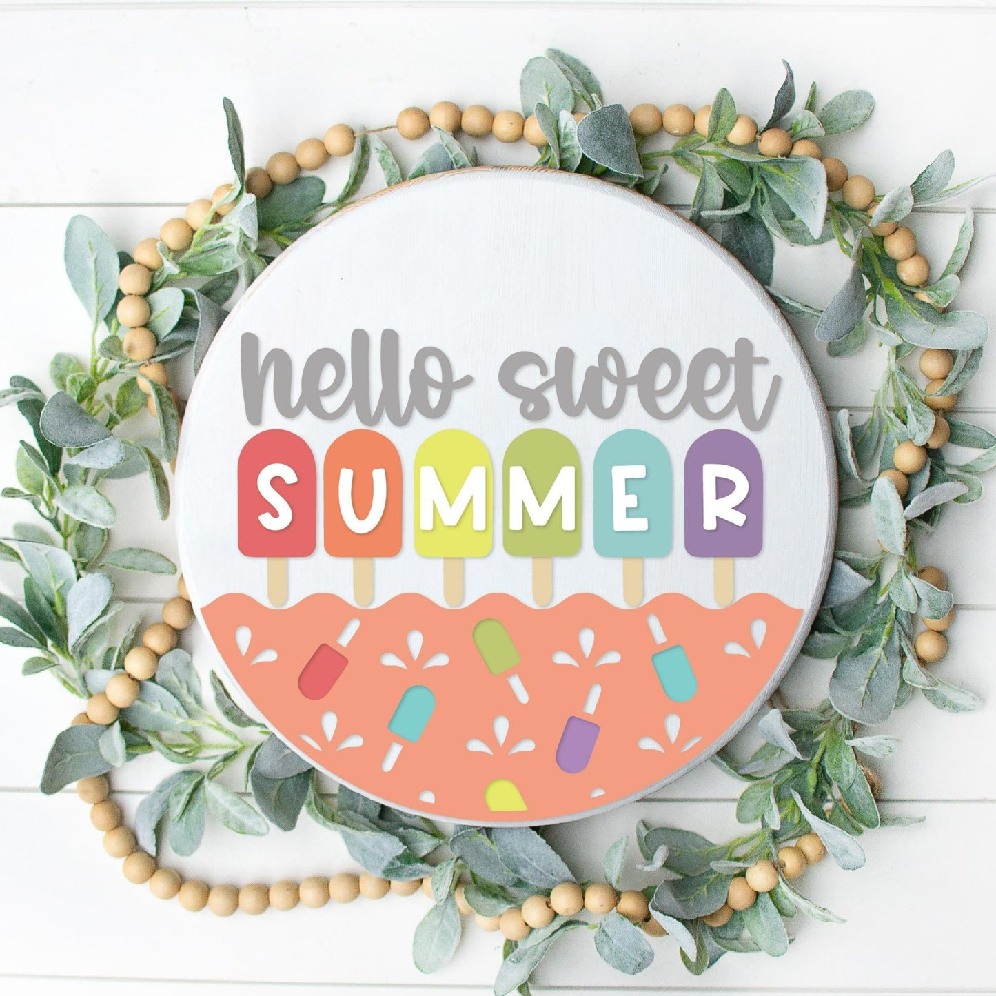DIY Hello Sweet Summer Door Hanger