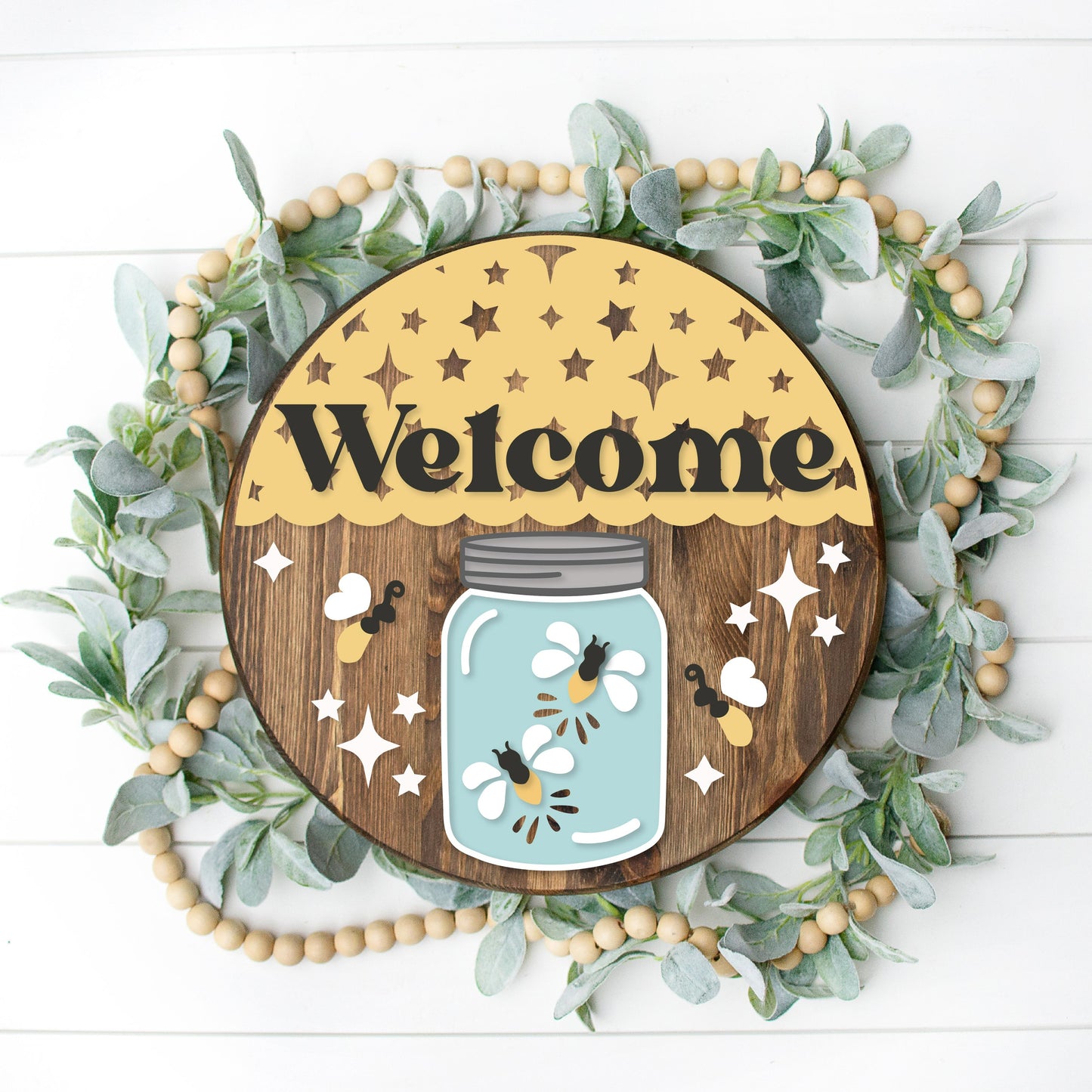 DIY Firefly Welcome Door Hanger
