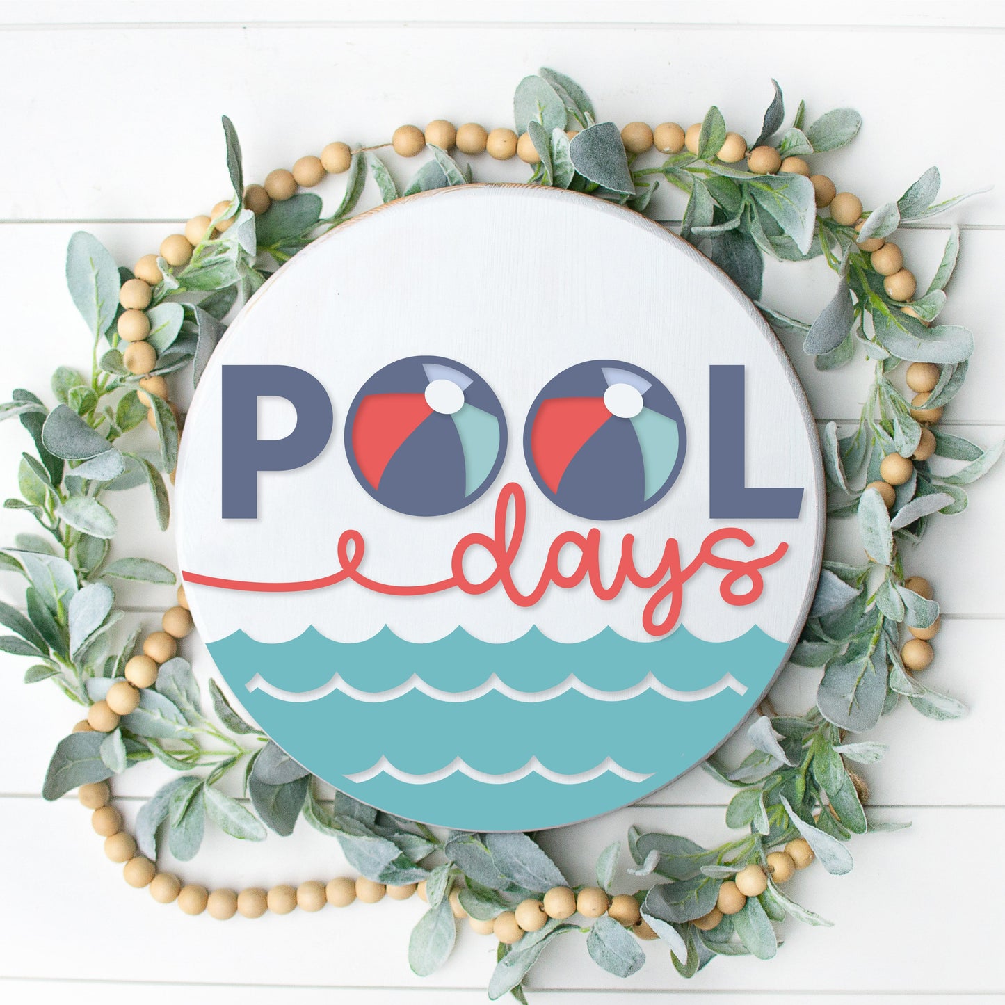 DIY Pool Days Door Hanger