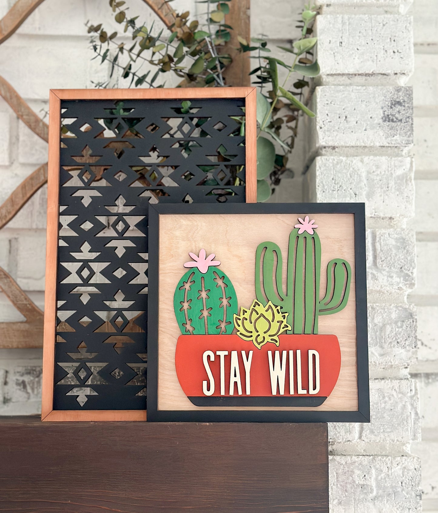 DIY Southwest Sign Duo