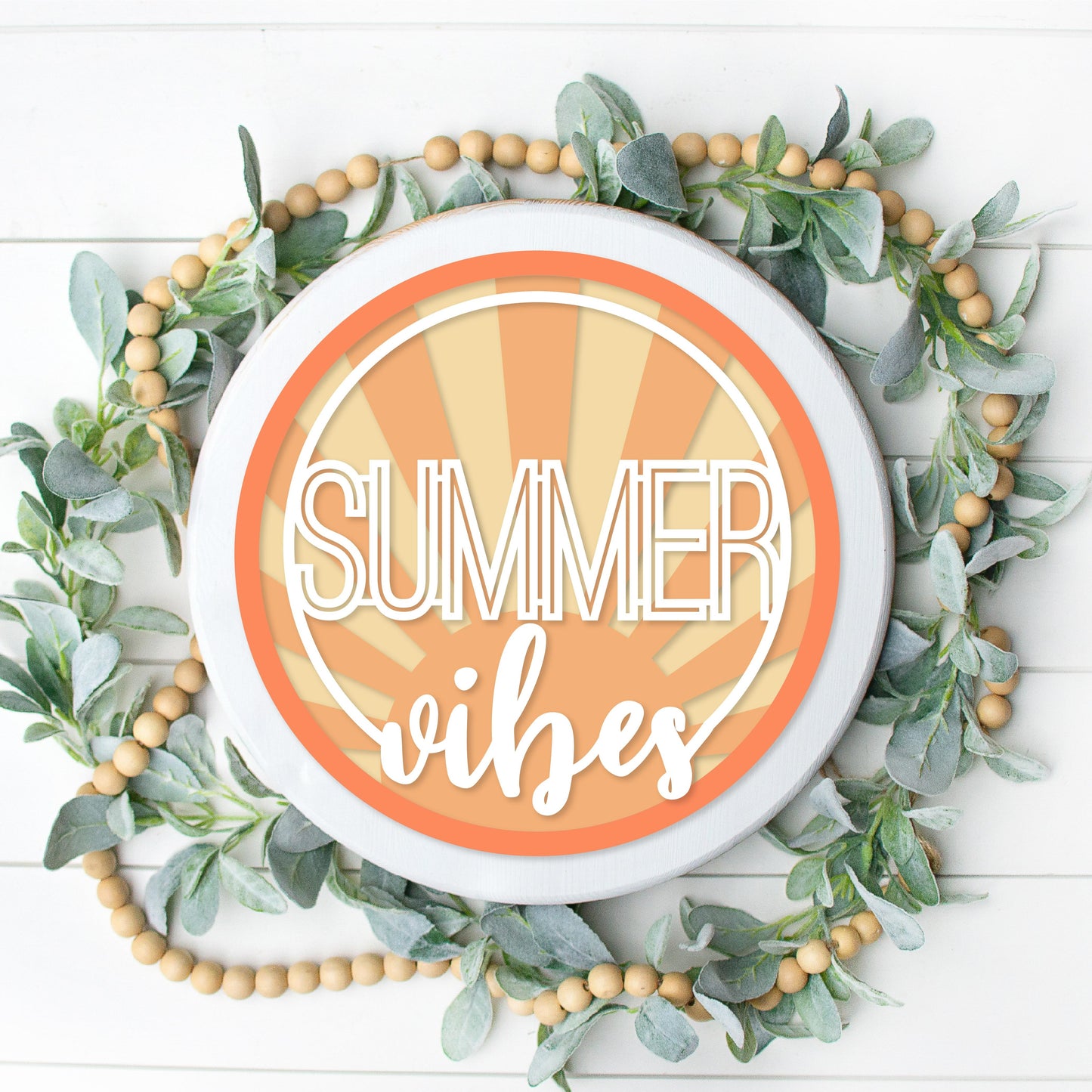DIY Summer Vibes Door Hanger