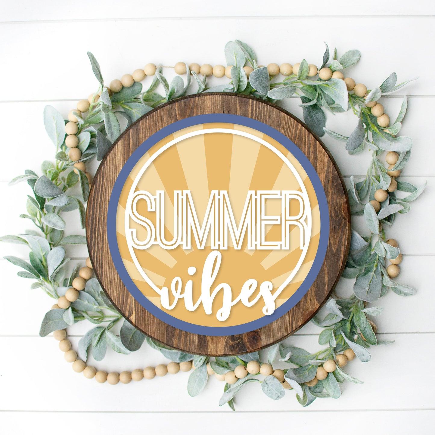 DIY Summer Vibes Door Hanger
