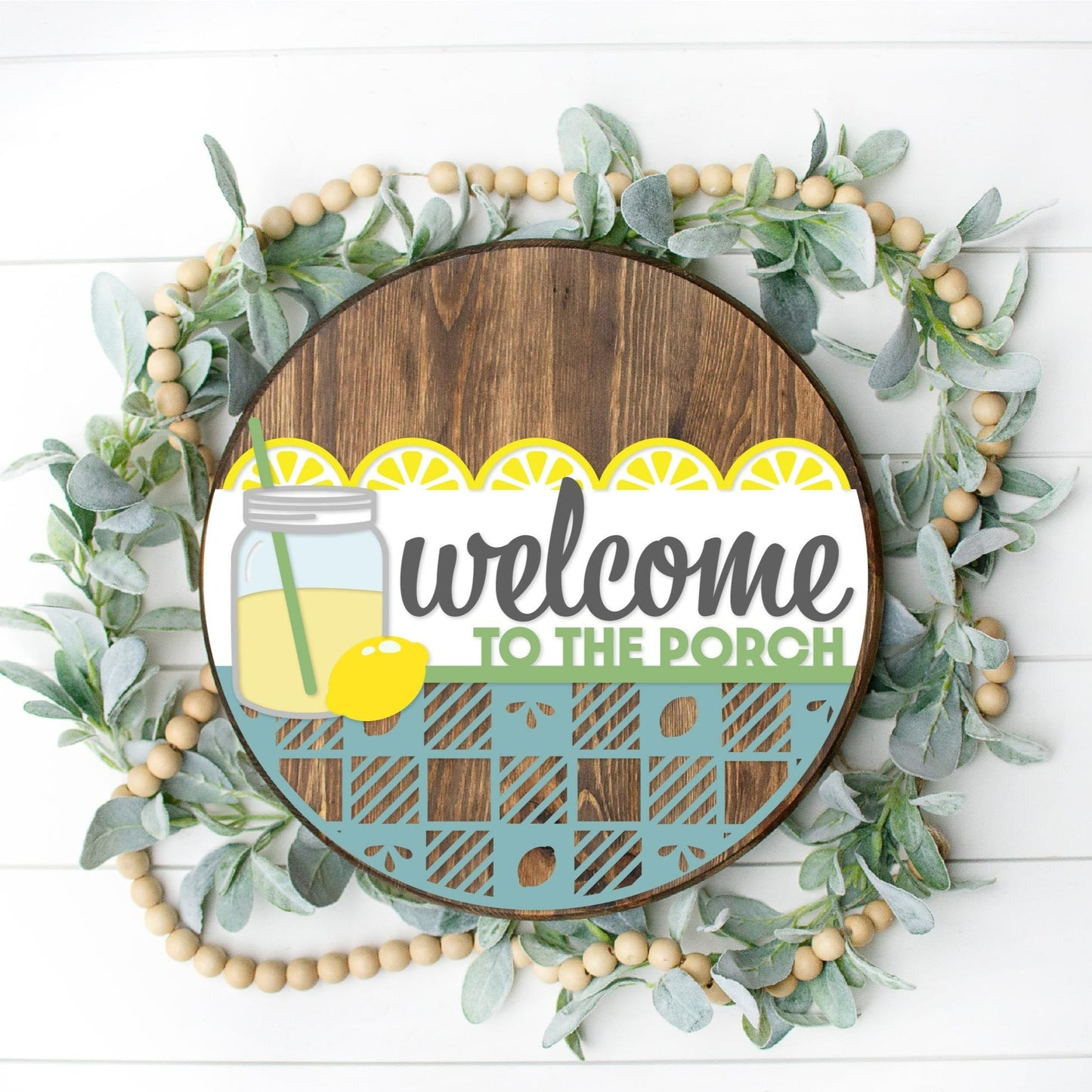 DIY Welcome to the Porch Door Hanger