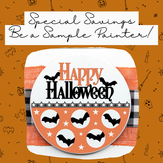 DIY Batty Happy Halloween Door Hanger