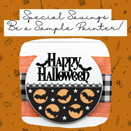 DIY Batty Happy Halloween Door Hanger