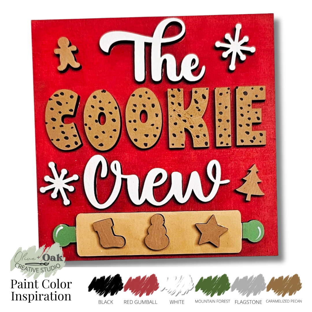 DIY Mini Christmas Baking Square Signs *Inserts ONLY*
