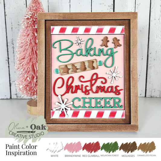 DIY Baking Christmas Spirit Mini Sign *Insert ONLY*