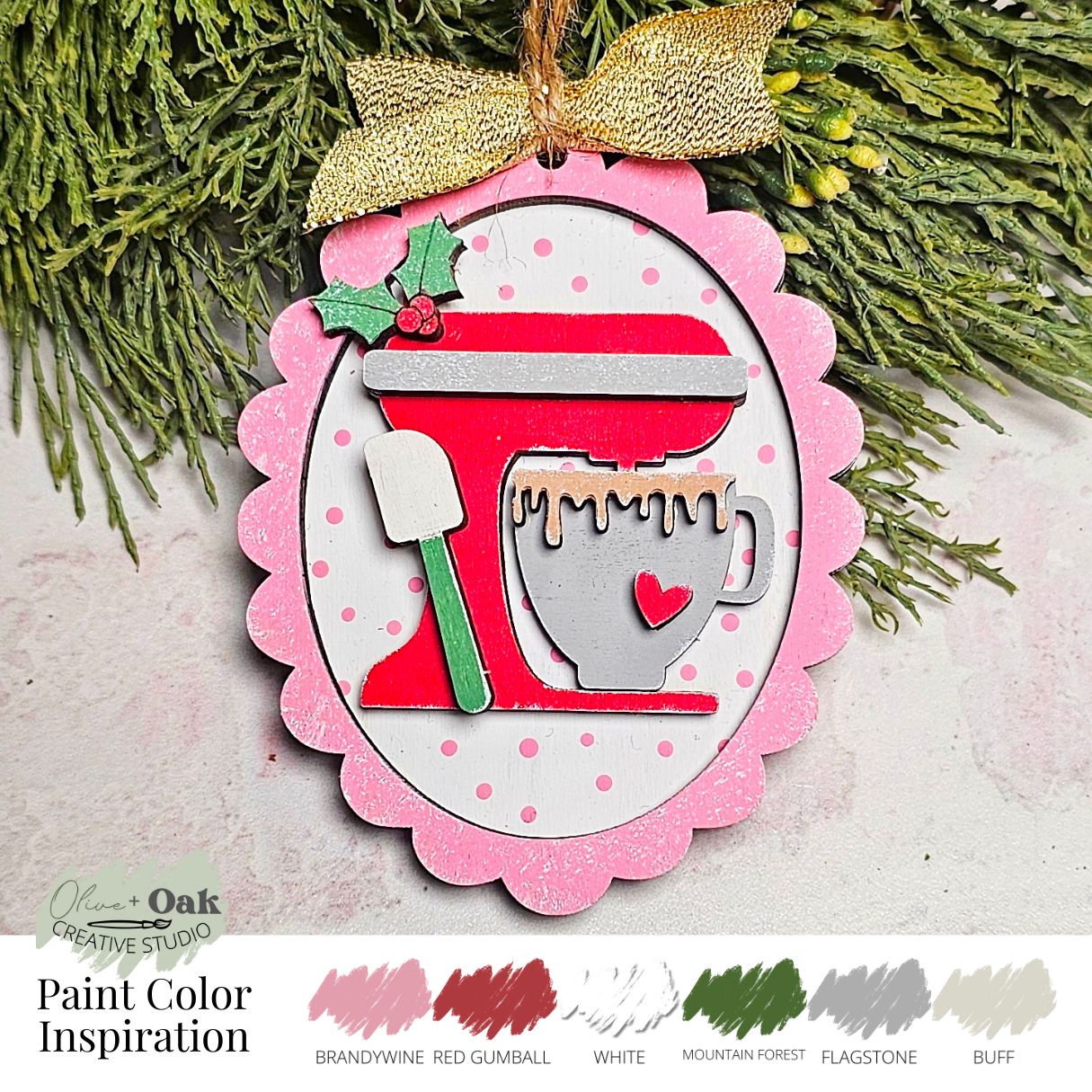 DIY Mixing Bowl Oval Ornament