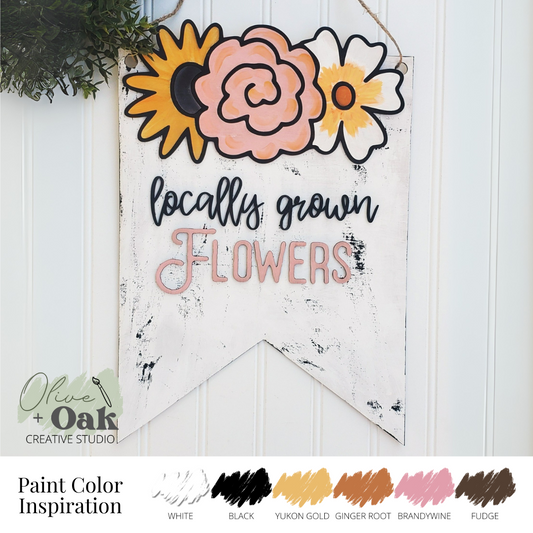 DIY Flower Market Wall Hanger