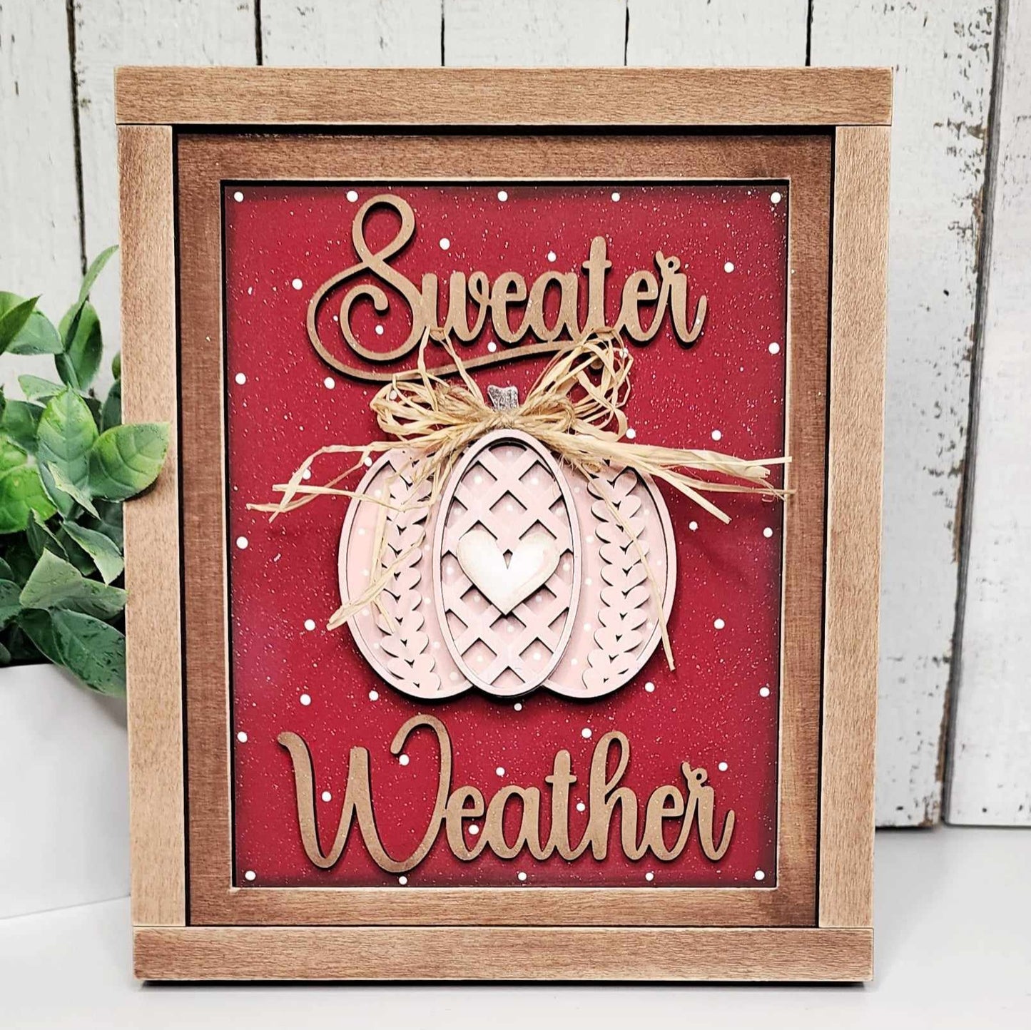 DIY Sweater Weather Mini Sign *Insert ONLY*