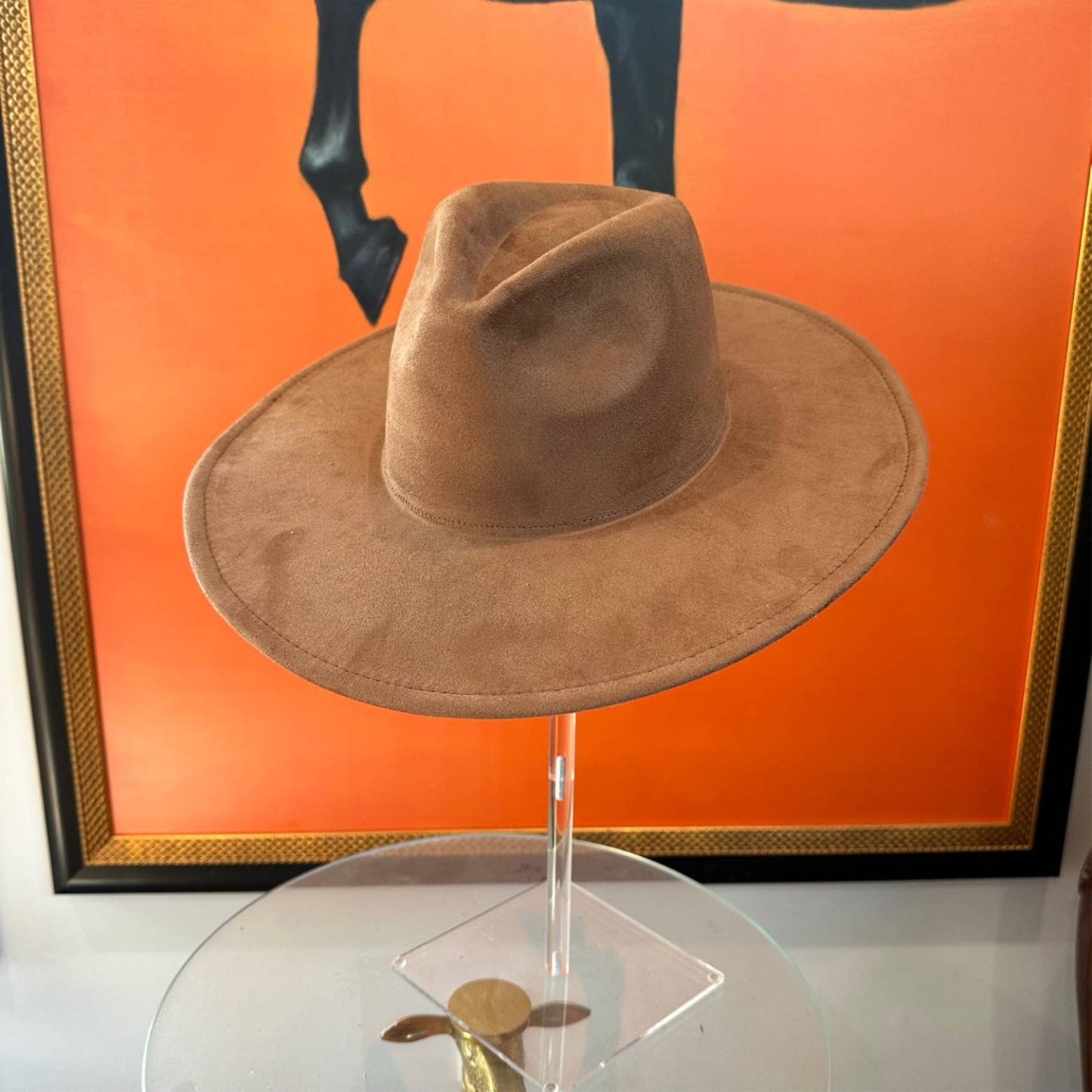 Wide Brim Suede - Mocha
