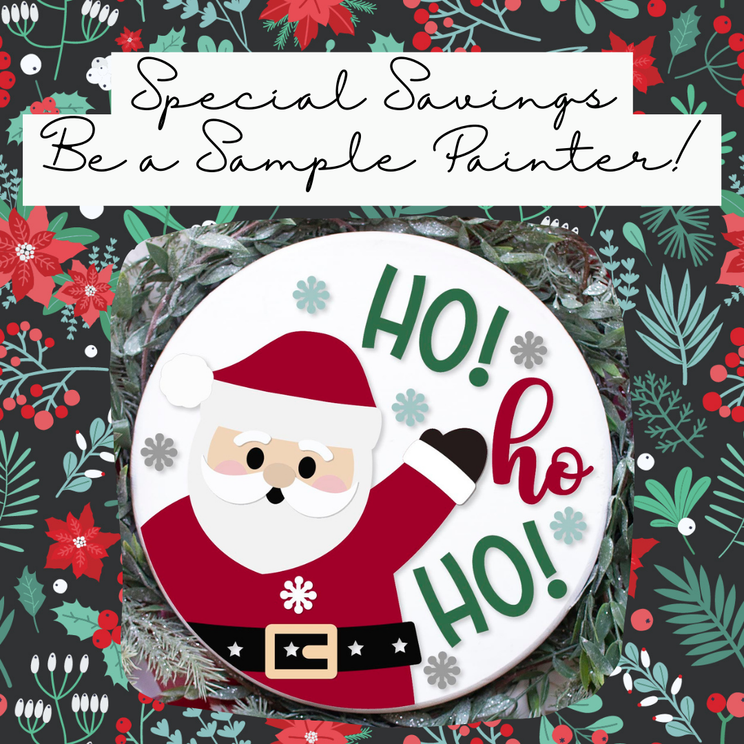 DIY Jolly Santa Ho Ho Ho Door Hanger