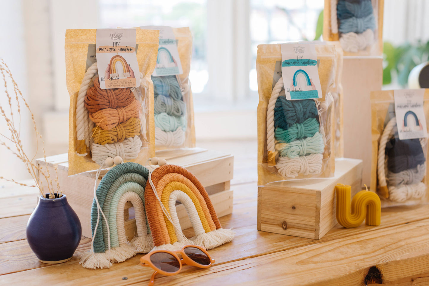 DIY Macrame Rainbow Kit - Olive