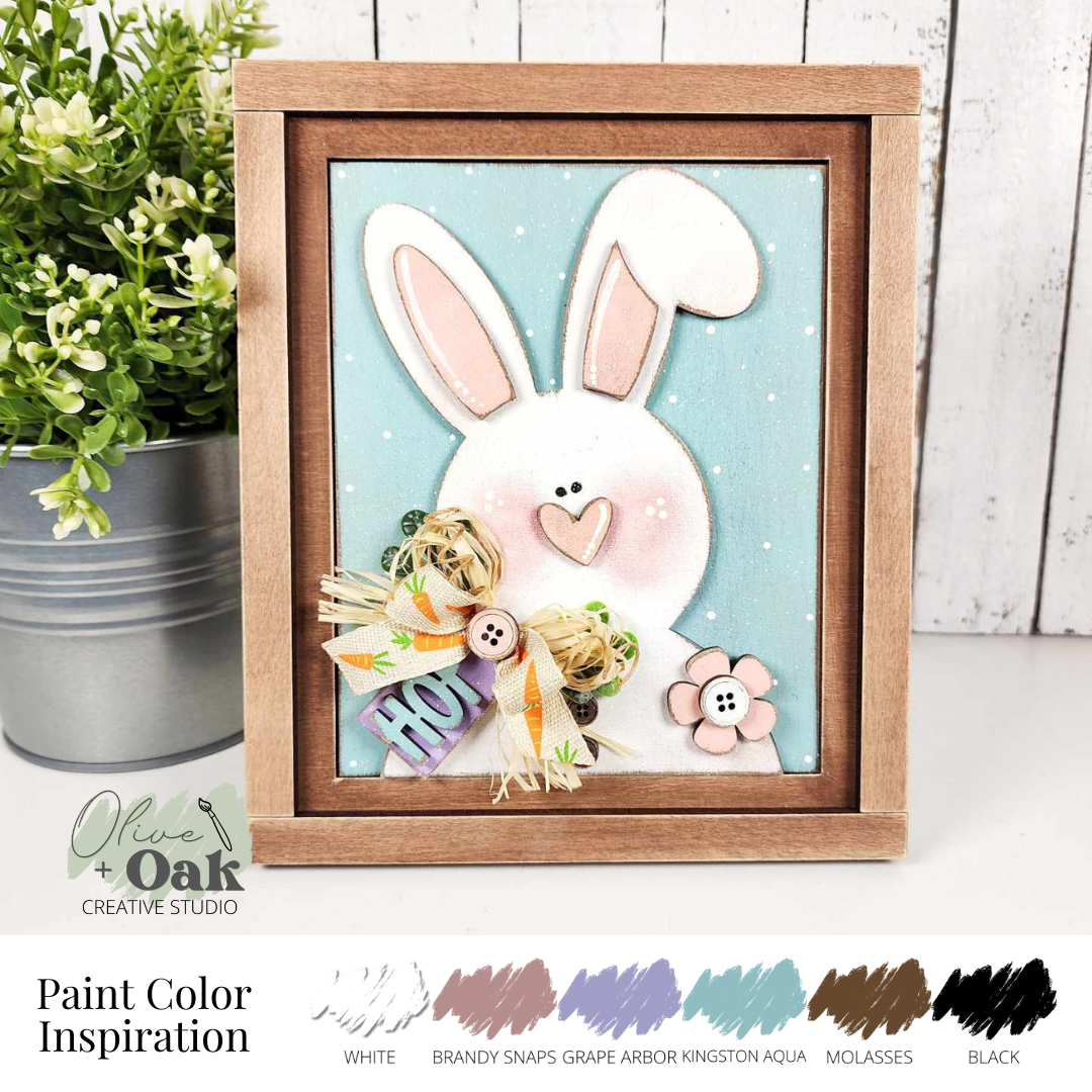 DIY Primitive Bunny Mini Sign *Insert ONLY*