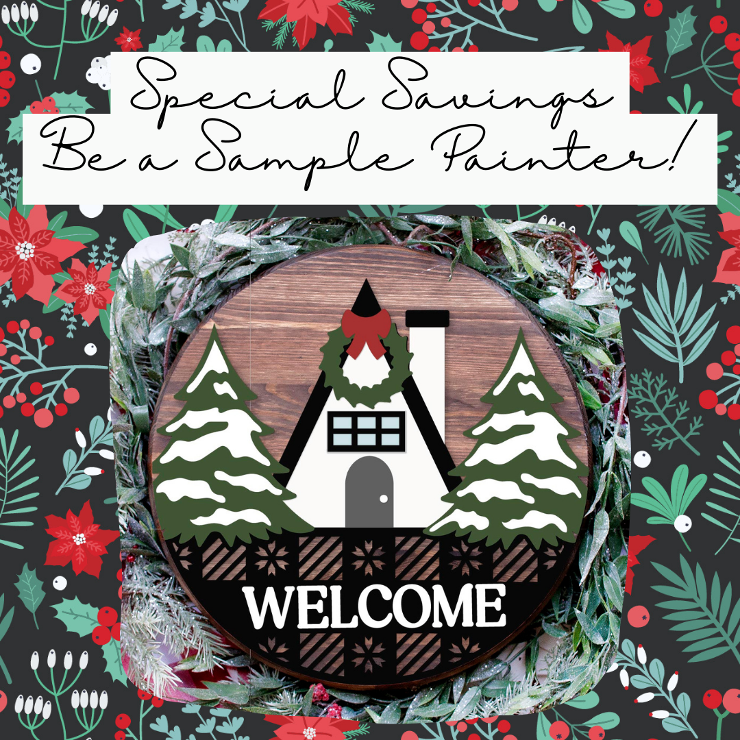 DIY Winter Lodge Door Hanger