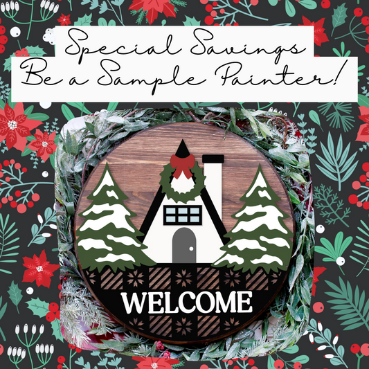DIY Winter Lodge Door Hanger