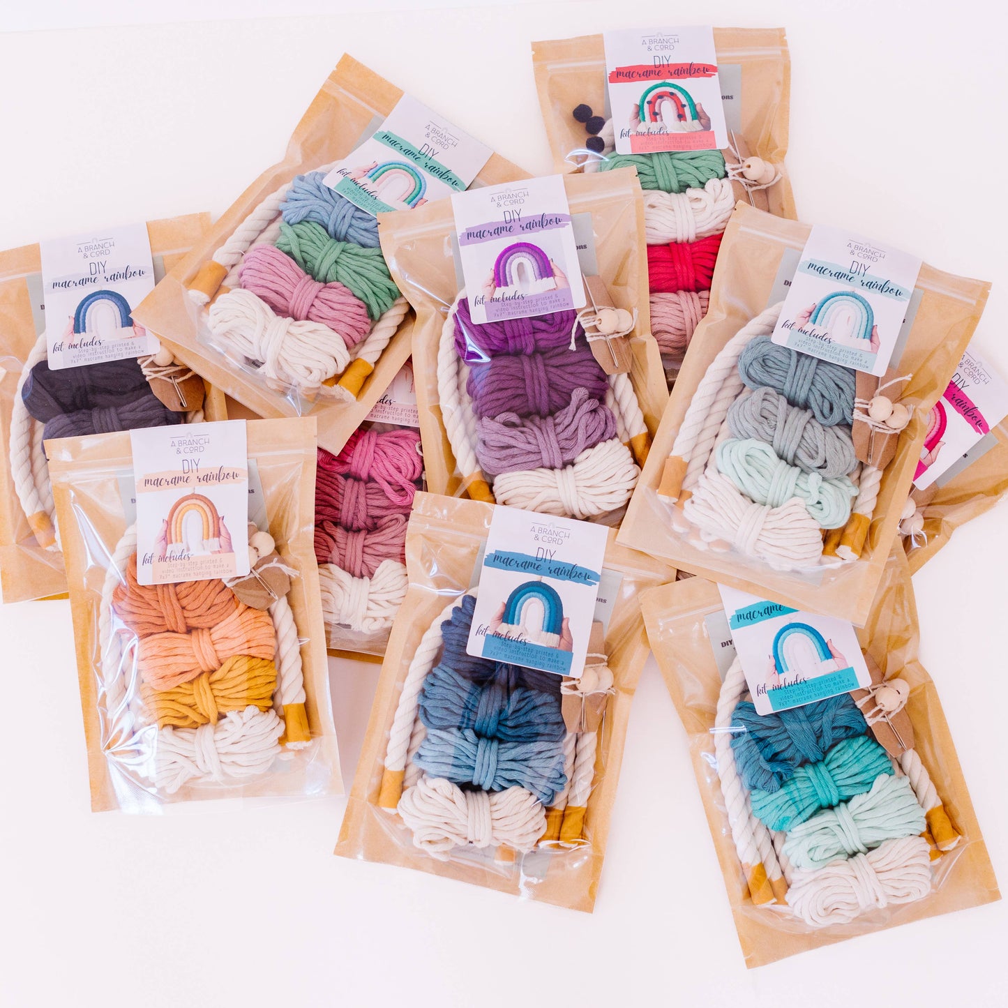 DIY Macrame Rainbow Kit - Olive