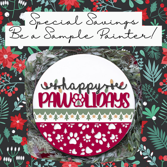 DIY Pawlidays Door Hanger