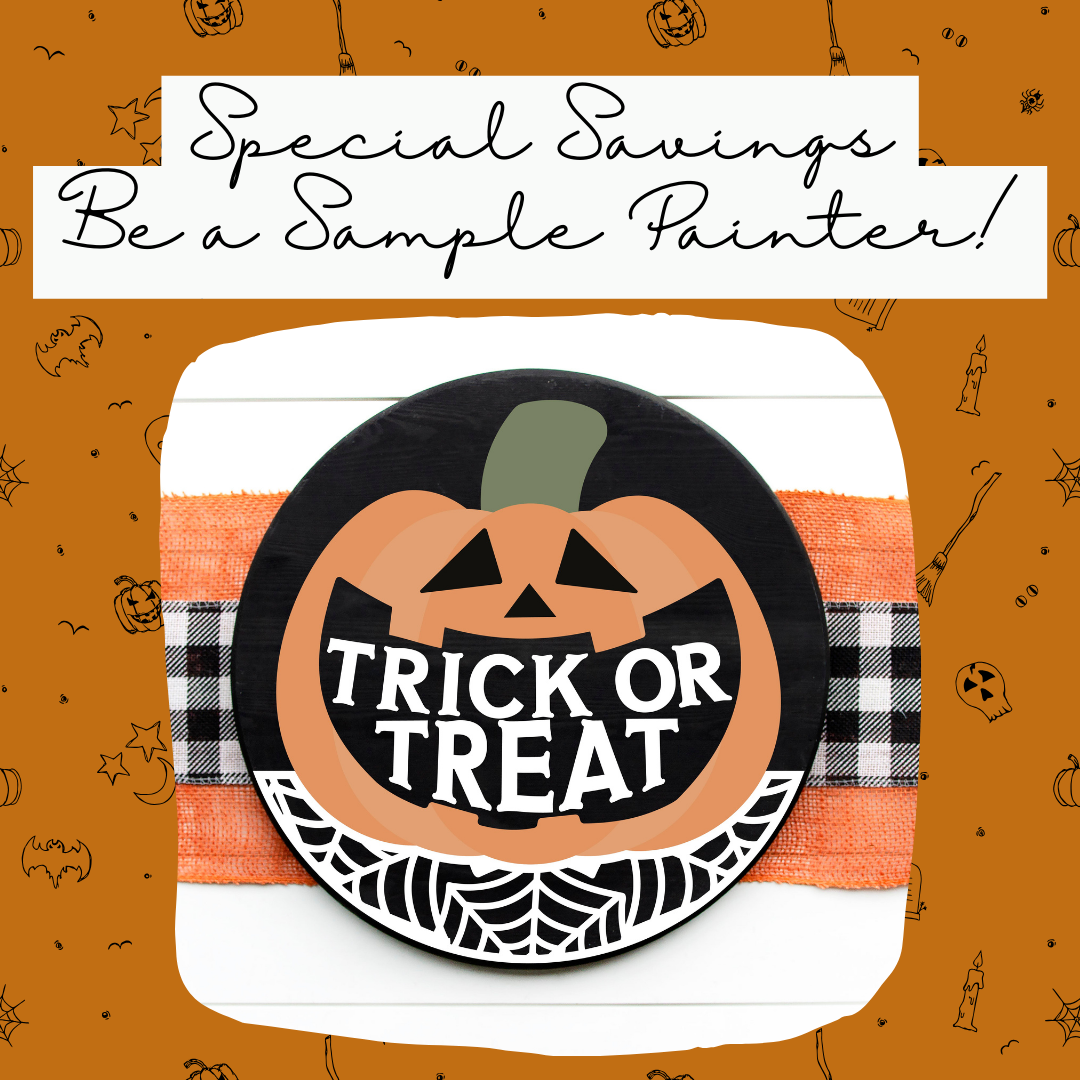 DIY Trick or Treat Jack Door Hanger